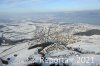 Luftaufnahme Kanton Zug/Rotkreuz/Rotkreuz im Schnee - Foto Rotkreuz ZG 6039